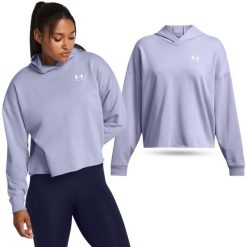 Bluza fitness damska Under Armour Rival Terry Oversized. Fioletowe bluzy sportowe damskie Under Armour, m. Za 189.99 zł.