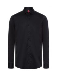 Finshley & Harding koszula biznesowa - non-iron Mężczyźni Slim Fit Bawełna czarny, 44. Czarne koszule męskie Finshley & Harding, m, bez wzorów, z bawełny, bez kołnierzyka, bez ramiączek. Za 329.95 zł.