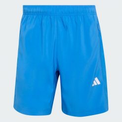 Tkane Szorty Do Ćwiczeń Essentials Base. Niebieskie szorty męskie Adidas, na fitness i siłownię. Za 119.00 zł.
