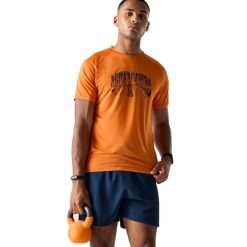 Męska Koszulka Tech II Trees. Brązowe t-shirty sportowe męskie Dare 2b, m, z elastanu, bez ramiączek, do biegania. Za 86.99 zł.