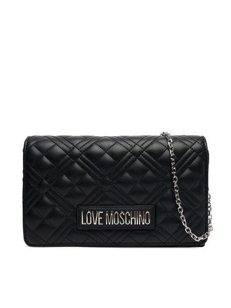 LOVE MOSCHINO Torebka JC4079PP1NLA000B Czarny. Czarne torebki klasyczne damskie Love Moschino, bez wzorów, ze skóry, wizytowe, bez kołnierzyka, bez ramiączek. Za 359.99 zł.