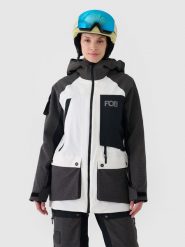 4F Kurtka snowboardowa membrana 10000 damska - biała XS. Białe kurtki damskie 4f, m, bez wzorów, z dzianiny, z kapturem, narciarskie. W wyprzedaży za 399.99 zł.