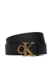 Calvin Klein Pasek Męski LV04D7109G Czarny. Czarne paski męskie CALVIN KLEIN, bez wzorów, ze skóry. Za 249.99 zł.