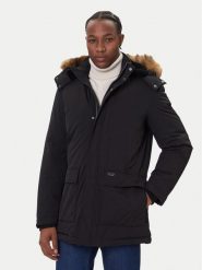 Guess Kurtka puchowa M5BL2G W2712 Czarny Regular Fit. Czarne kurtki męskie Guess, m, z aplikacjami, z puchu, bez kaptura. Za 929.00 zł.