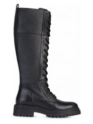 Geox Kozaki "Iridea" w kolorze czarnym rozmiar: 36. Czarne kozaki damskie Geox, z materiału, bez obcasa. Za 418.45 zł.