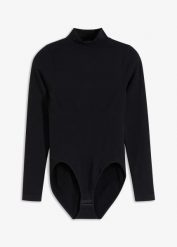 Body shape bezszwowe, średni stopień modelowania sylwetki. Czarne body damskie bonprix, bez wzorów. Za 124.99 zł.