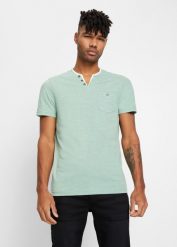 T-shirt 2 w 1. Niebieskie t-shirty męskie bonprix, l, bez wzorów, bez kołnierzyka. Za 69.99 zł.