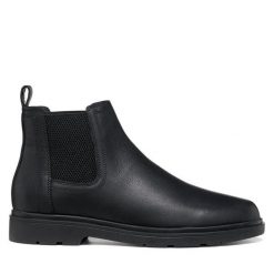Sztyblety Geox. Czarne sztyblety męskie Geox, bez zapięcia. Za 639.99 zł.