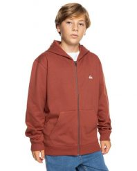 Bluza z kapturem z długim rękawem dla Chłopców BASIC. Brązowe bluzy z kapturem męskie Quiksilver, z bawełny. Za 179.00 zł.