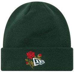 Czapka dla dorosłych Rose Icon Cuff Knit Beanie Hat. Zielone czapki męskie New Era, bez wzorów. Za 149.99 zł.