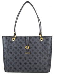 Guess Torebka w kolorze antracytowym - 30 x 25 x 10 cm rozmiar: onesize. Czarne torebki klasyczne damskie Guess, z aplikacjami, z materiału, bez dodatków. Za 439.24 zł.