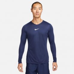 Koszulka Mężczyzna Nike Park Dry granatowy. Białe t-shirty sportowe męskie Nike, m, bez ramiączek, do piłki nożnej. Za 109.99 zł.