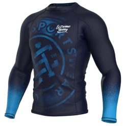 Koszulka sportowa męska Rashguard do MMA EXTREME HOBBY BADGE. Czarne bielizna termoaktywna męska EXTREME HOBBY, m, bez wzorów, z bawełny. Za 209.00 zł.
