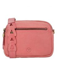 HIDE & STITCHES Skórzana torebka w kolorze jasnoróżowym - 19 x 14 x 6 cm rozmiar: onesize. Różowe torebki klasyczne damskie HIDE & STITCHES, bez wzorów, z materiału, bez dodatków. Za 130.99 zł.