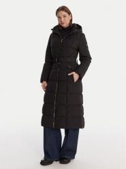DKNY Płaszcz zimowy DLEMPP55 Czarny Regular Fit. Czarne płaszcze damskie DKNY, na zimę, l, bez wzorów, z syntetyku. Za 1,109.00 zł.