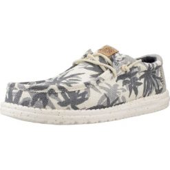 Buty HEY DUDE WALLY PALM JUTE Szary. Szare buty trekkingowe męskie PRO BRANDS, z tkaniny, bez zapięcia, trekkingowe. Za 317.99 zł.