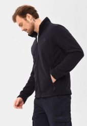 Bluza polarowa F-LIVINGO. Niebieskie bluzy bez kaptura męskie Volcano, m, z materiału. Za 169.99 zł.