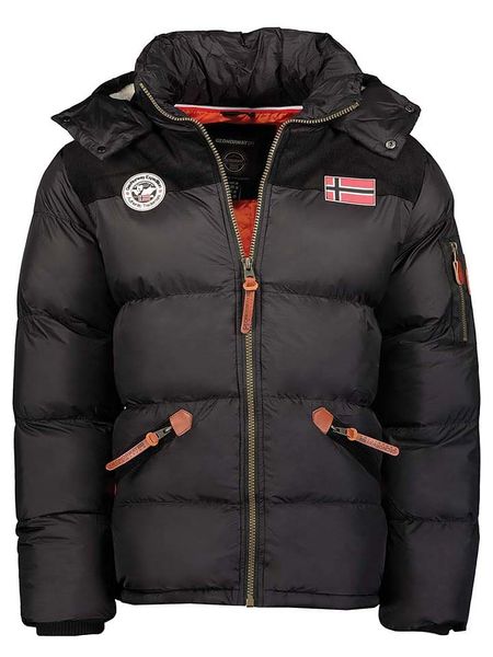 Geographical Norway Kurtka zimowa "Celian" w kolorze czarnym rozmiar: S. Czarne kurtki męskie Geographical Norway, na zimę, s, bez wzorów, bez kaptura. Za 257.92 zł.