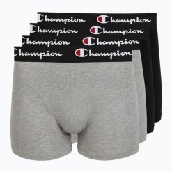 Bokserki męskie Champion Trunk Knit. Szare bokserki męskie CHAMPION, bez wzorów, z bawełny. Za 88.99 zł.
