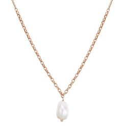 Glanzstücke München Naszyjnik srebrny srebro wysokiej próby Perła hodowlana słodkowodna różowe złoto Naszyjniki 1 ct Damski. Czerwone naszyjniki damskie Glanzstücke München, pozłacane. Za 199.99 zł.