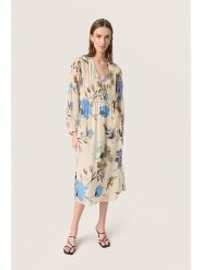 Soaked in Luxury Sukienka w kolorze beżowym rozmiar: L. Brązowe sukienki damskie Soaked in Luxury, na co dzień, l, bez wzorów, bez kołnierzyka, bez ramiączek, midi, proste. Za 165.99 zł.