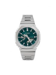 G-Shock Zegarek GM-2110D-3A1ER Srebrny. Szare, analogowe zegarki męskie G-Shock, srebrne. Za 1,399.00 zł.