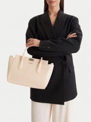 Lasocki Torebka CEO-LSK-L-020-09 Beżowy. Brązowe torebki klasyczne damskie Lasocki, bez wzorów, z materiału, bez dodatków. Za 169.99 zł.