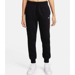 Spodnie sportowe damskie Nike Nsw Phnx Flc. Czarne spodnie sportowe damskie Nike, m, z dresówki, na fitness i siłownię. Za 278.70 zł.