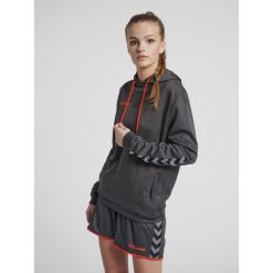 Bluza damska z kapturem Hummel hmlAUTHENTIC Poly. Szare bluzy sportowe damskie HUMMEL, xs. Za 212.90 zł.