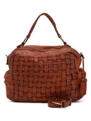 Melina C Skórzana torebka "Alonte" w kolorze jasnobrązowym - 36 x 28 x 15 cm rozmiar: onesize. Brązowe torebki klasyczne damskie Melina C, bez wzorów, z materiału, bez dodatków. Za 543.99 zł.