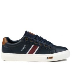 Buty męskie sportowe do chodzenia Wrangler LOGAN MEN LOW. Białe buty sportowe na co dzień męskie Wrangler, z jeansu, bez zapięcia, trekkingowe. Za 179.00 zł.