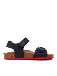 Geox Sandały J Ghita B. B J028LB 000EK C0735 S Granatowy. Niebieskie sandały chłopięce Geox, ze skóry, bez zapięcia. Za 129.99 zł.
