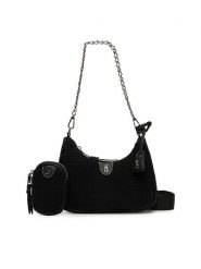 Steve Madden Torebka Bvital-W SM13000840 Czarny. Czarne torebki klasyczne damskie Steve Madden, bez wzorów, z materiału, bez dodatków. Za 259.99 zł.