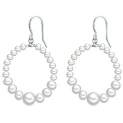 Valero Pearls Kolczyki wiszące z perłą srebro wysokiej próby Perła hodowlana słodkowodna srebrny 1 ct Damski. Szare kolczyki damskie Valero Pearls, z perłą, srebrne. Za 278.99 zł.