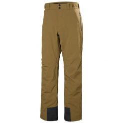 Spodnie narciarskie Helly Hansen Alpha Lifaloft. Brązowe spodnie materiałowe męskie Helly Hansen, bez wzorów, z elastanu. Za 1,247.00 zł.