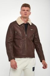 Kurtka męska skórzana AERONAUTICA MILITARE. Kurtki męskie AERONAUTICA MILITARE, m, bez wzorów, bez kaptura. W wyprzedaży za 2,575.30 zł.