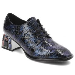 Granatowe Półbuty Artiker Stylowe Obuwie Damskie. Niebieskie półbuty damskie Artiker, bez wzorów, z lakierowanej skóry, eleganckie, bez obcasa, na obcasie. Za 229.00 zł.