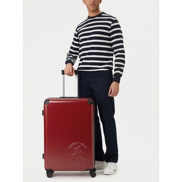 Walizka duża Beverly Hills Polo Club. Czerwone walizki Beverly Hills Polo Club, bez wzorów, duże. Za 399.99 zł.
