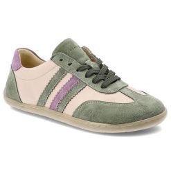 Półbuty barefoot damskie Armodo, skóra naturalna zamszowe wstawki miękka wyściółka klasyczne sznurowanie lekka i elastyczna podeszwa, zielone, n1299-. Zielone półbuty damskie Armodo, bez wzorów, ze skóry, klasyczne, bez obcasa, na płaskiej podeszwie. Za 359.00 zł.