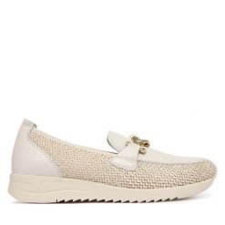 Półbuty Caprice. Półbuty damskie Caprice, bez wzorów, bez obcasa, na płaskiej podeszwie. Za 439.99 zł.