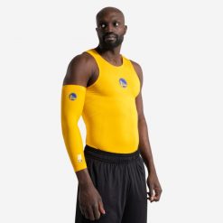 Opaska do koszykówki Tarmak NBA Golden State Warriors E500. Brązowe bokserki męskie TARMAK, bez wzorów, z materiału. Za 59.99 zł.