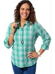 WITT WEIDEN Bluzka w kolorze turkusowo-białym rozmiar: 54. Białe bluzki damskie WITT WEIDEN, bez wzorów, bez kołnierzyka, bez ramiączek. Za 56.99 zł.