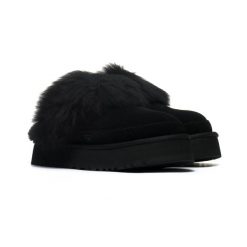 Damskie kapcie Ugg Disquette Chalet 1173930-BLK. Czarne kapcie damskie Ugg, z materiału. Za 397.48 zł.