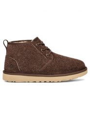 UGG Skórzane botki "Neumel Shaggy" w kolorze brązowym rozmiar: 41. Brązowe buty zimowe męskie Ugg, ze skóry, bez zapięcia. Za 505.13 zł.