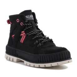 Buty Palladium Pallashock Outcity W 98877-008-M czarne. Czarne buty sportowe na co dzień damskie bez wzorów, z gumy. Za 705.57 zł.