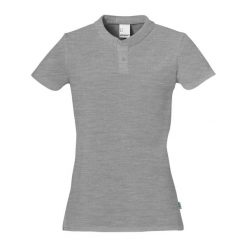 Damska koszulka polo Uhlsport Essential. Szare bluzki damskie UHLSPORT, bez wzorów, z materiału, eleganckie, bez kołnierzyka, bez ramiączek. Za 166.50 zł.