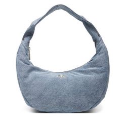 Torebka Calvin Klein. Niebieskie torebki klasyczne damskie CALVIN KLEIN, bez wzorów, z denimu, bez dodatków. Za 289.99 zł.