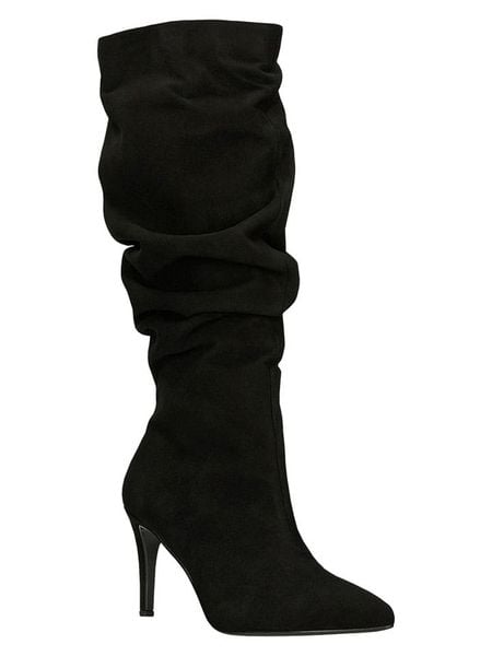 Wojas Skórzane kozaki w kolorze czarnym rozmiar: 38. Czarne kozaki damskie Wojas, bez obcasa, na szpilce. Za 545.19 zł.