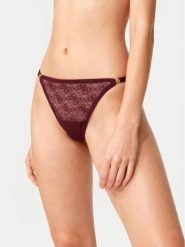 Guess Stringi O5RE10 KCLB0 Bordowy. Czerwone stringi damskie Guess, xs, z aplikacjami, z syntetyku. Za 89.99 zł.