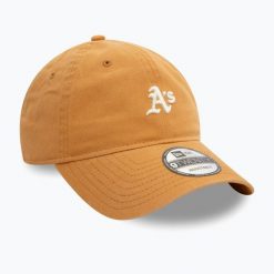 Czapka z daszkiem New Era Mini Washed 9Twenty Oakland Athletics. Brązowe czapki męskie New Era, bez wzorów. Za 119.99 zł.